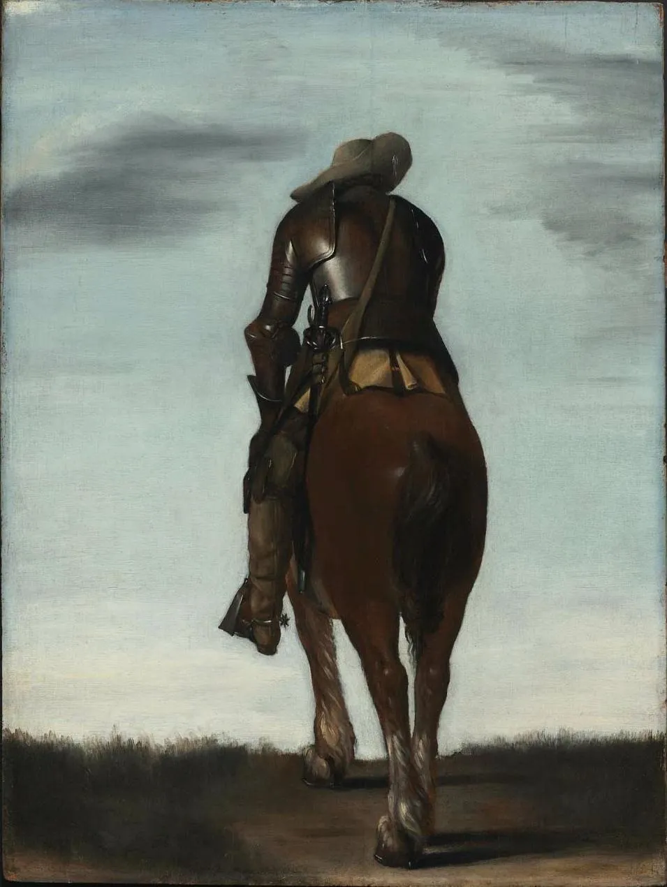 Man on Horseback, by Gerard ter Borch, oil, 1634