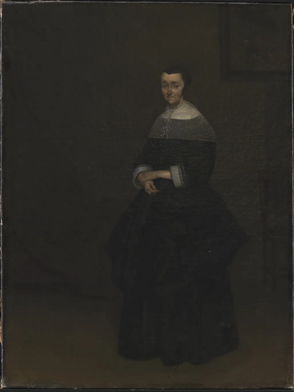 Portrait of a Lady, by Gerard ter Borch, oil, 1659