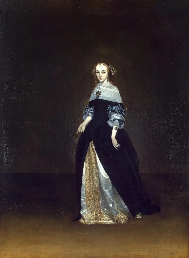 Portrait of Catarina van Leunink, by Gerard ter Borch