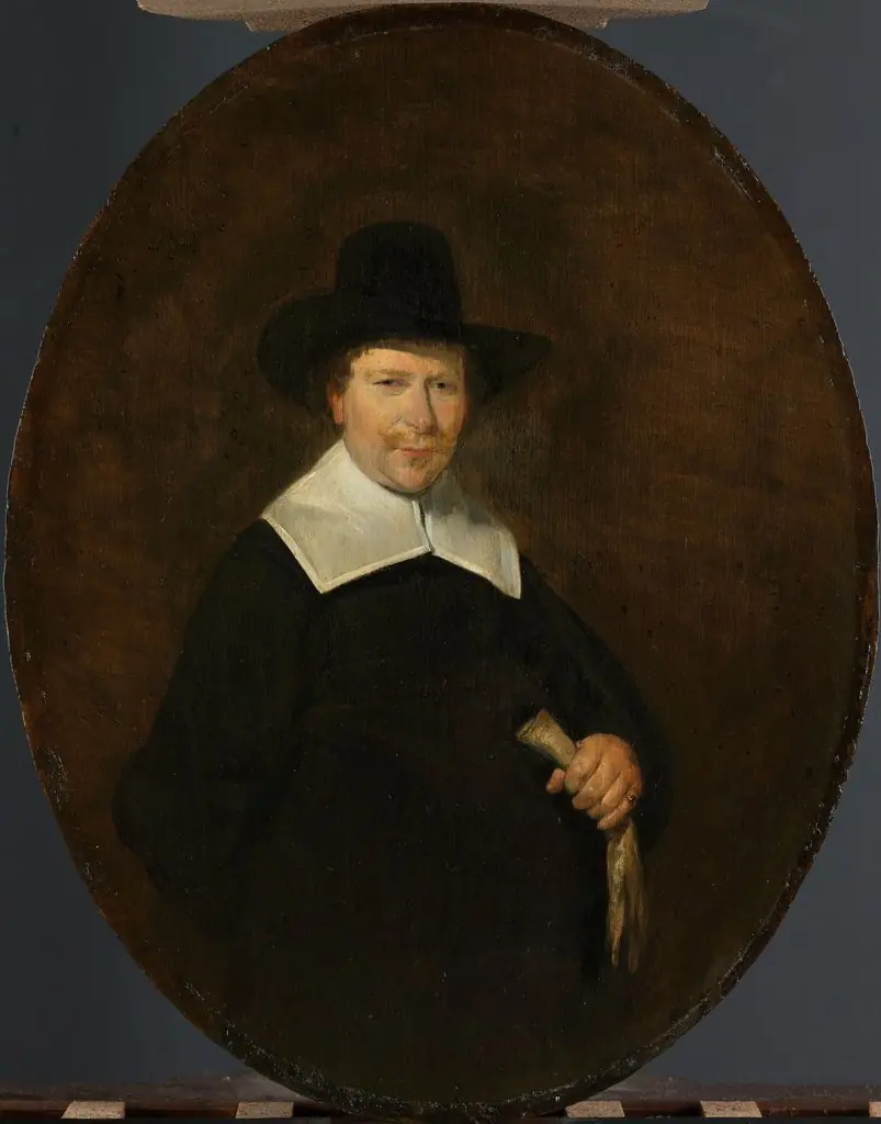 Portrait of Gerard Abrahamsz van der Schalcke (1609-67), Haarlem cloth merchant, by Gerard ter Borch