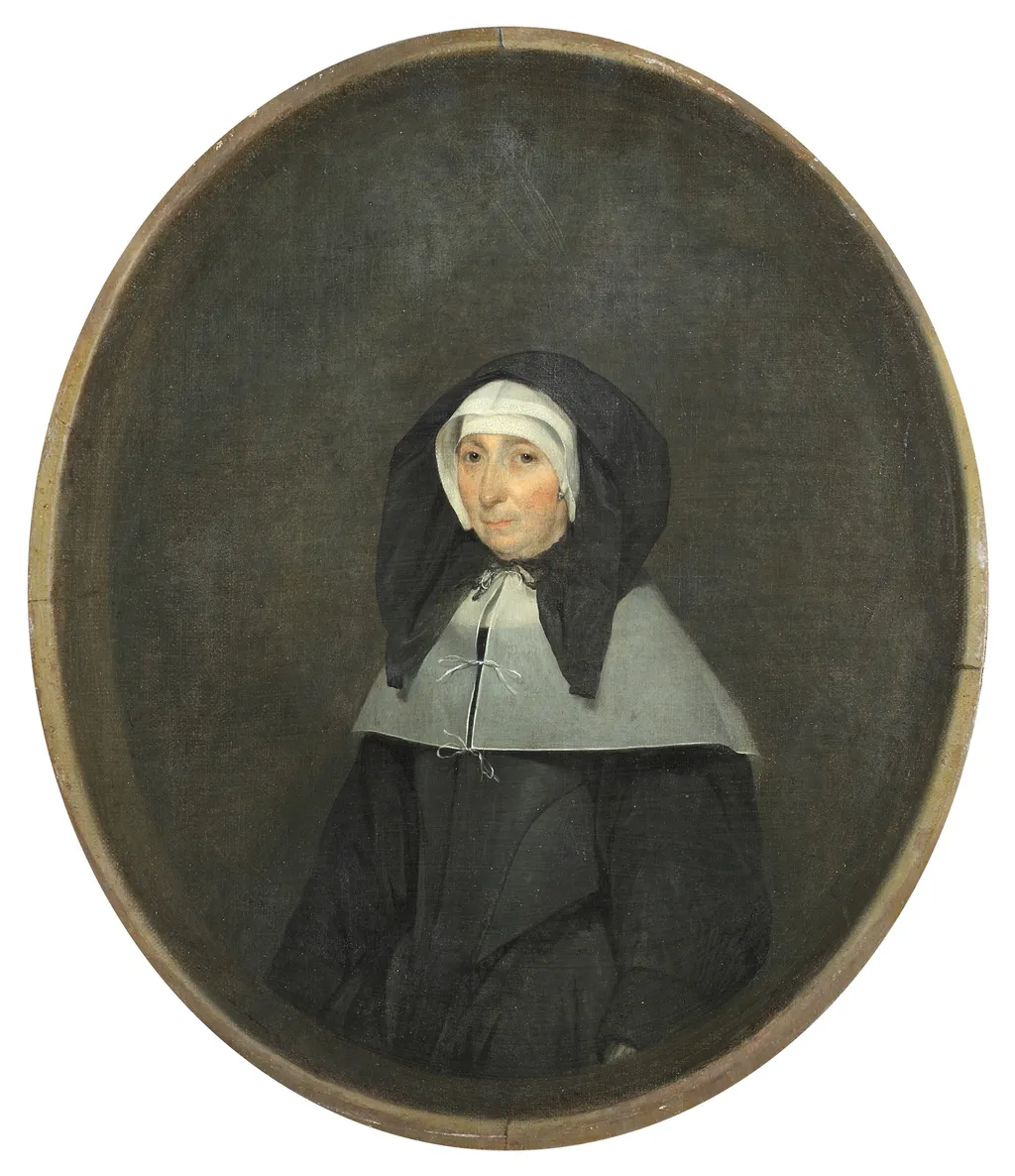 Portrait of Gertruida Assink (1602-1679), wife of the mayor of Deventer, by Gerard ter Borch, oil, 1665