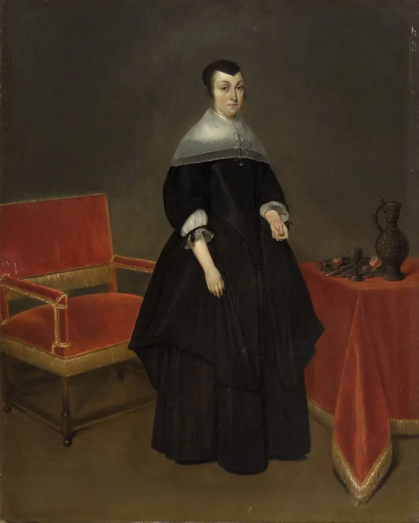 Portrait of Hermana von der Cruysse (1615-1705), by Gerard ter Borch