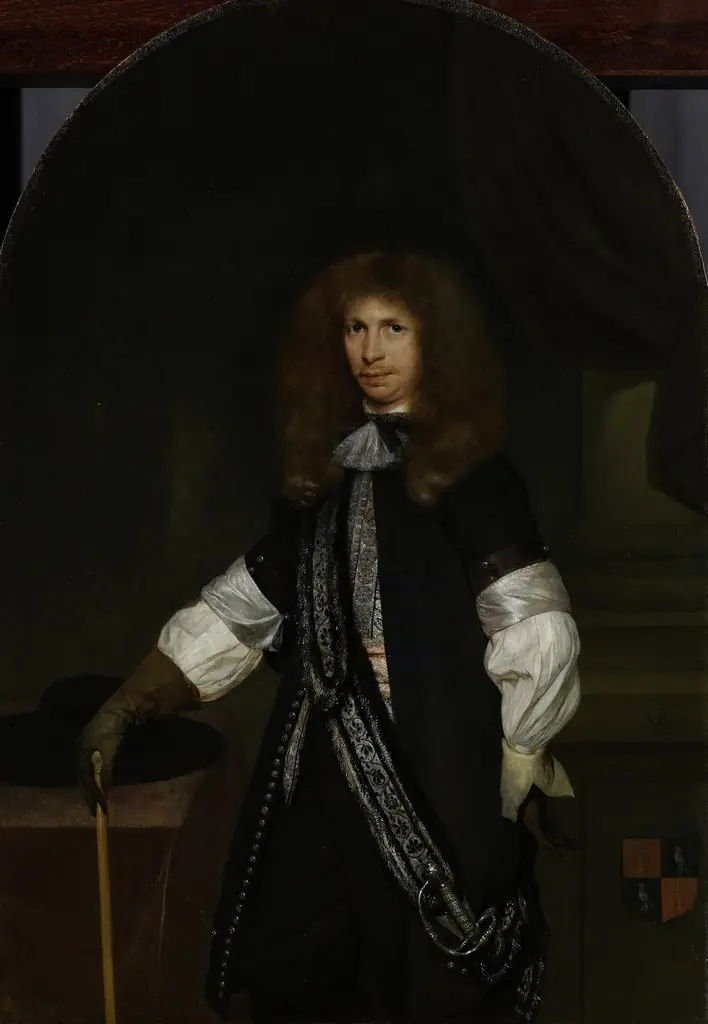 Portrait of Jacob de Graeff (1642-90), in the uniform of an officer, by Gerard ter Borch
