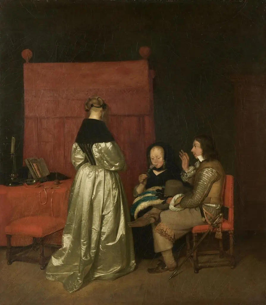 The Galant Conversation, by Gerard ter Borch