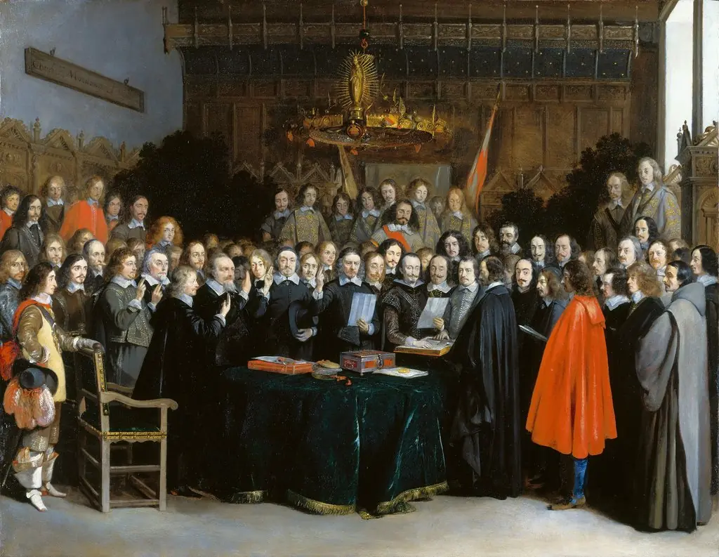 The Ratification of the Treaty of Münster, by Gerard ter Borch
