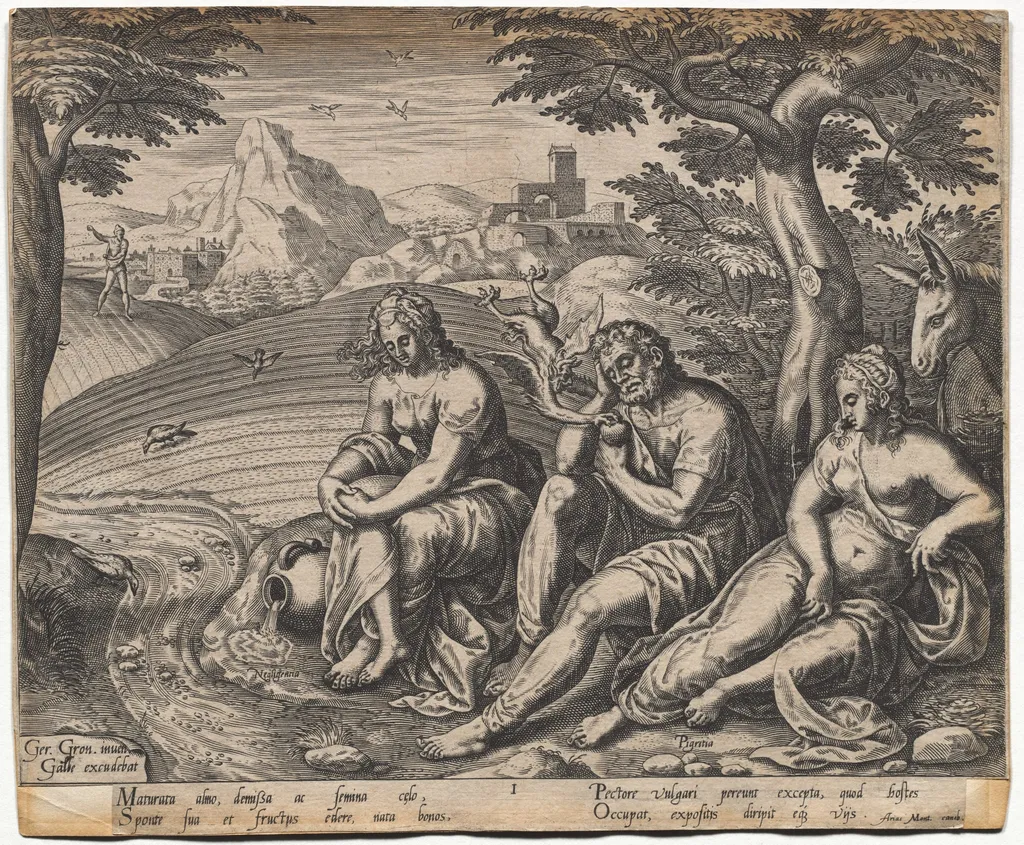 The Parable of the Sower and the Seed: The Seed Falling by the Way Side (after Gerard Van Groeningen, active Antwerp 1563-1573), by Gerard van Groeningen, 1574