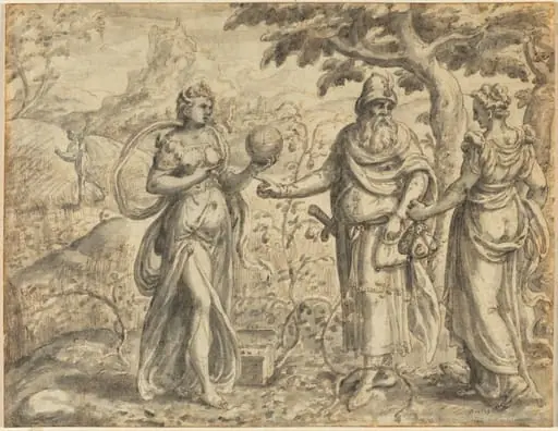 The Seed Received among the Thorns, from the Parable of the Sower, by Gerard van Groeningen