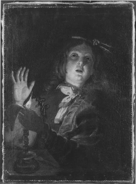 Ein Knabe mit brennender Kerze (Nachfolger), by Gerard van Honthorst, unspecified, 1624