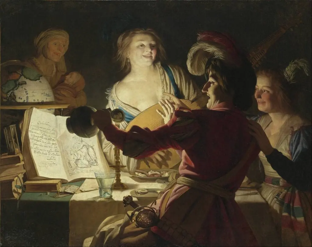 Merry Company, by Gerard van Honthorst