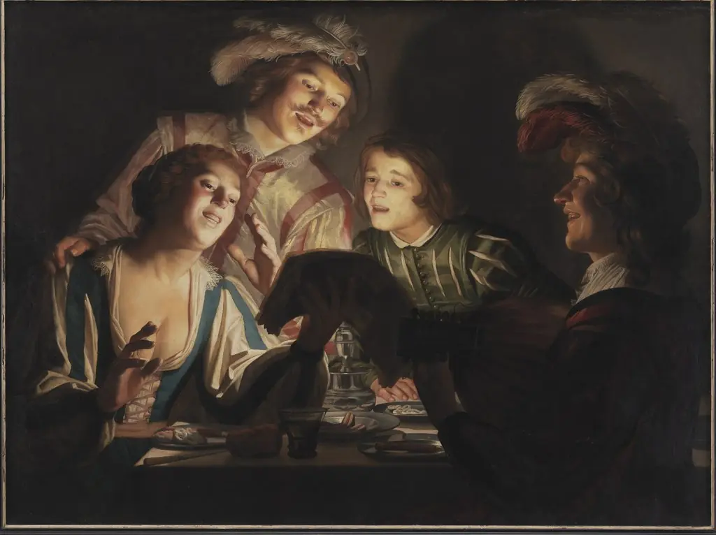 Musical Group by Candlelight, by Gerard van Honthorst