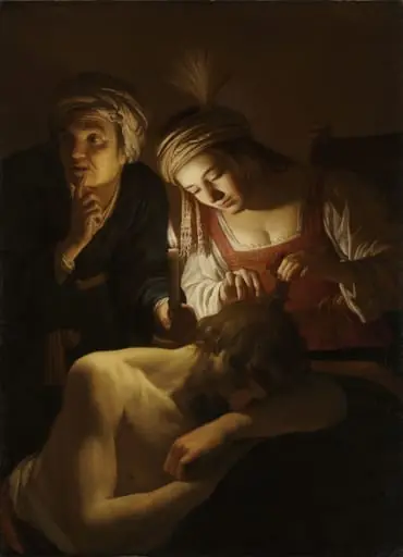 Samson and Delilah, by Gerard van Honthorst