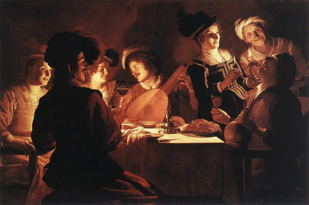 Supper with a Lute Player, by Gerard van Honthorst