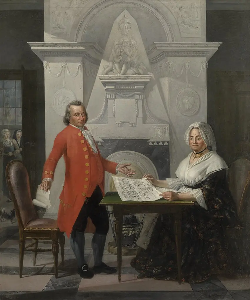 Jubileumportret van de familie De San