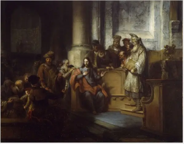 Christ in the Synagogue at Nazareth, by Gerbrand van den Eeckhout
