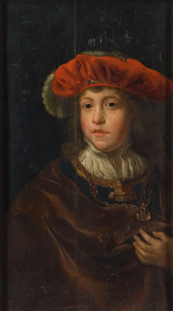 Knabe mit rotem Barett und Goldkette, by Gerbrand van den Eeckhout