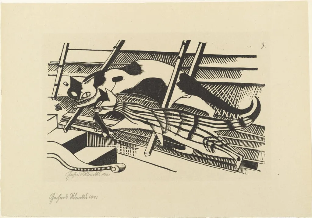 Untitled, by Gerhard Marcks, ink, 1921