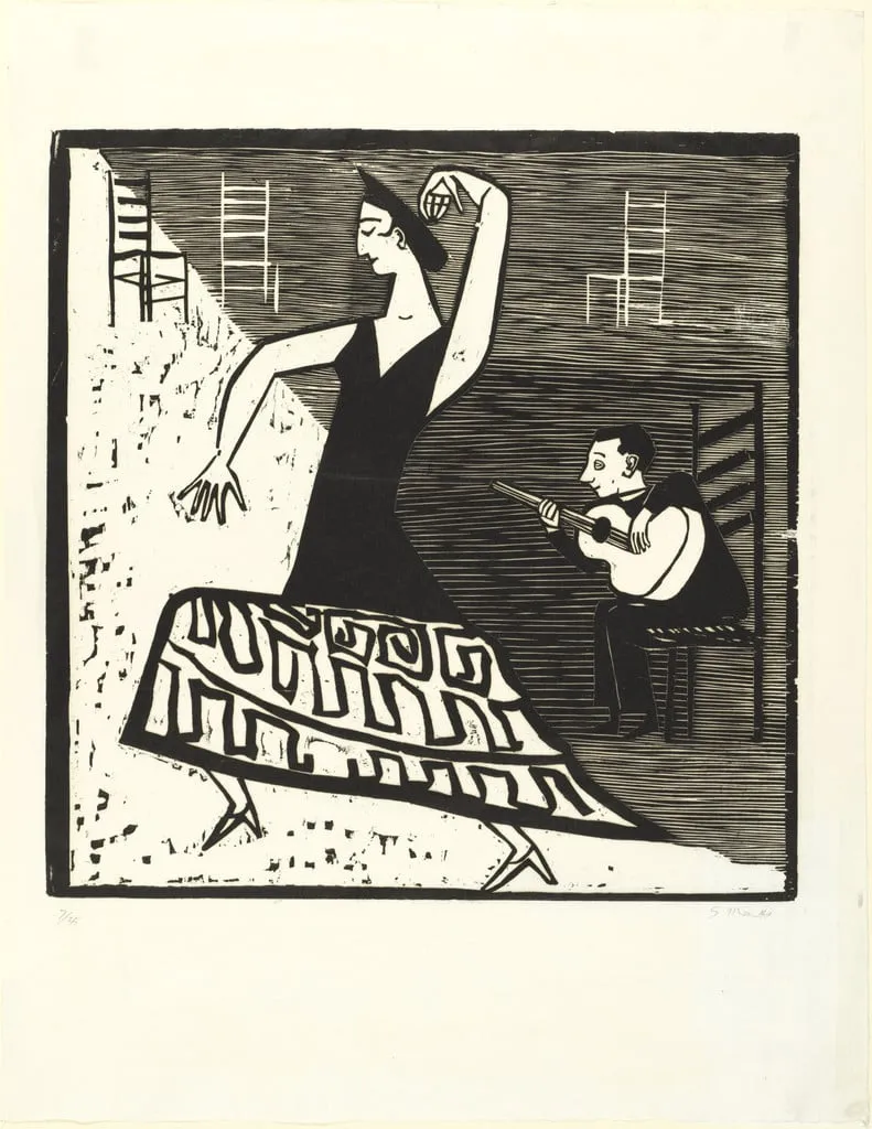 Untitled, by Gerhard Marcks, ink, 1951