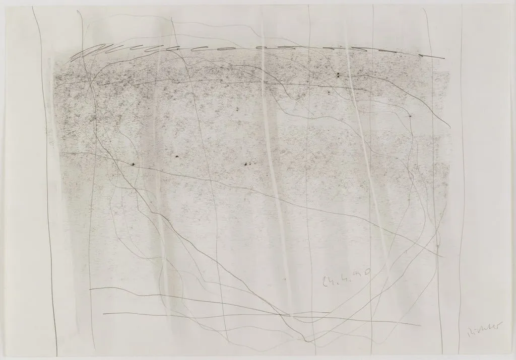 Untitled, by Gerhard Richter, graphite, 1990
