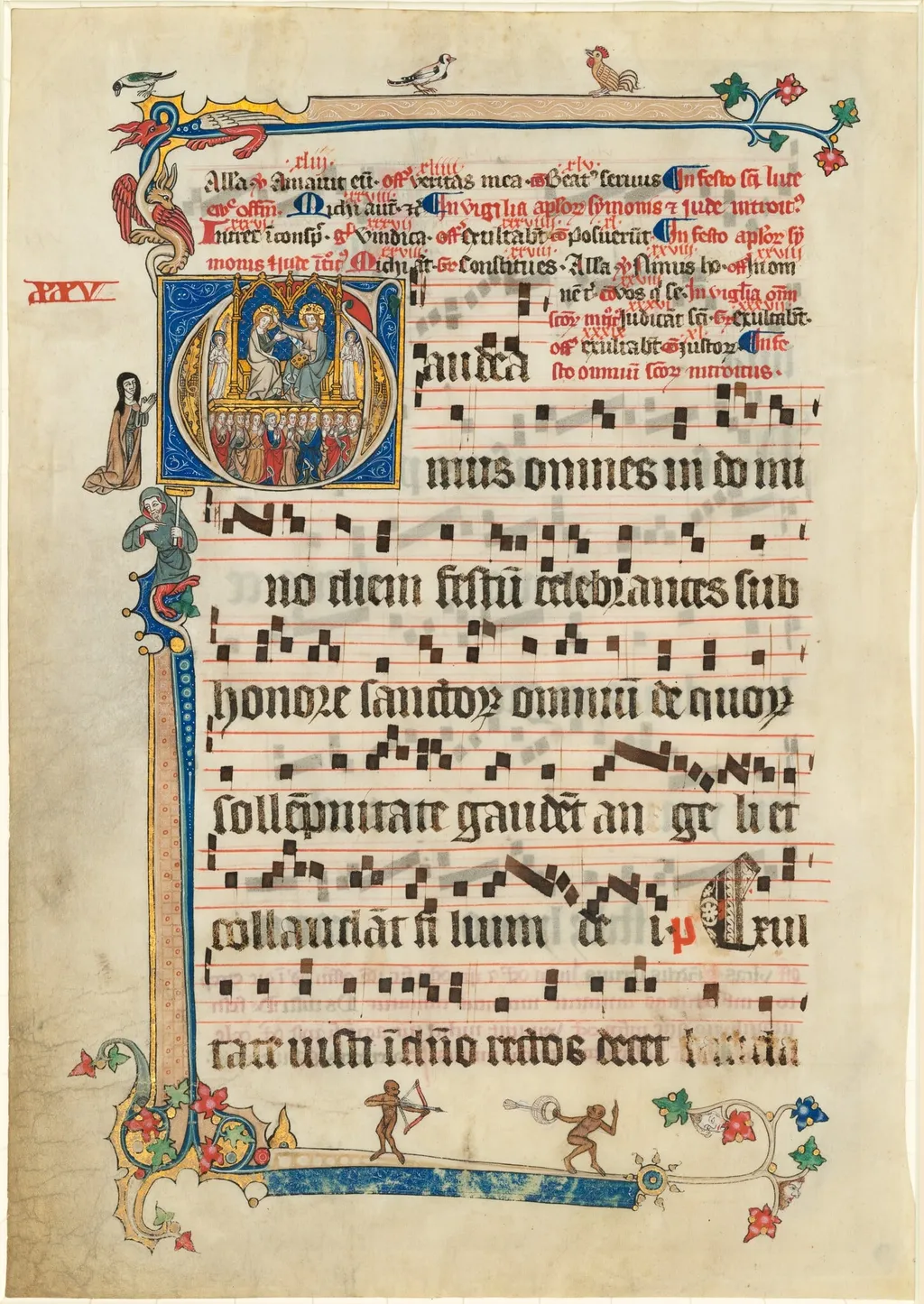 Coronation of the Virgin with Attendant Saints, by German 14th Century, 1301