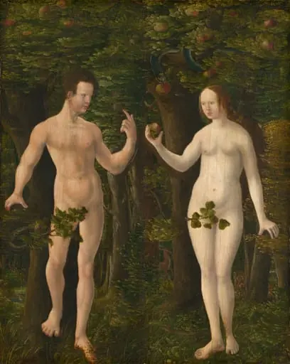 The Fall of Man [middle panel], by German 15th/16th Century