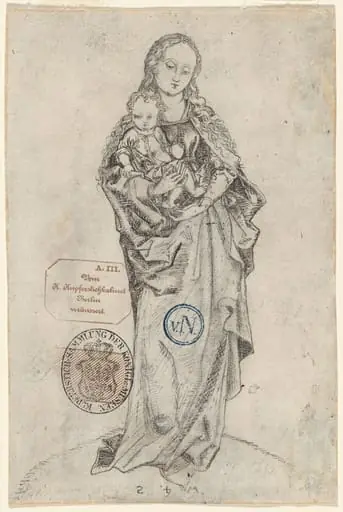 Virgin and Child with the Apple (verso), by German 15th/16th Century