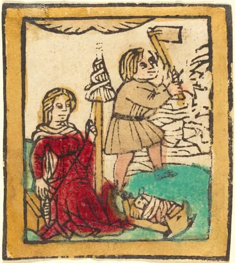 Adam and Eve, by German 15th Century