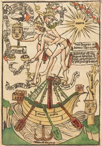 Allegory of the Meeting of Pope Paul II and Emperor Frederick III, by German 15th Century