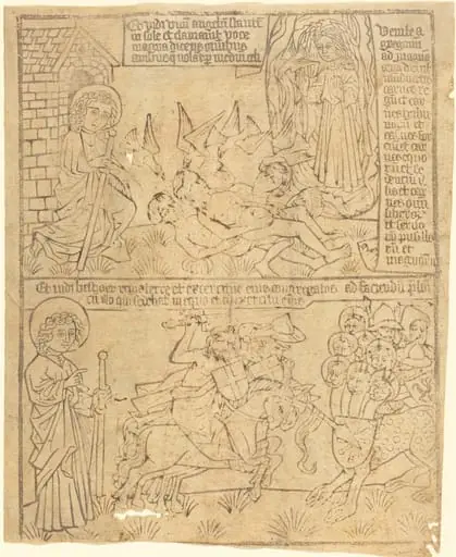 Apocalypse of John, Leaf 10, by German 15th Century