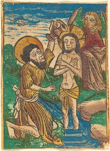 Baptism, by German 15th Century