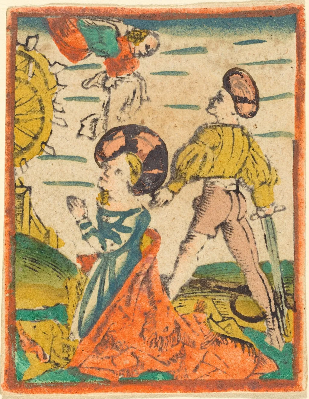 Beheading of Saint Catherine, by German 15th Century, ink, 1485