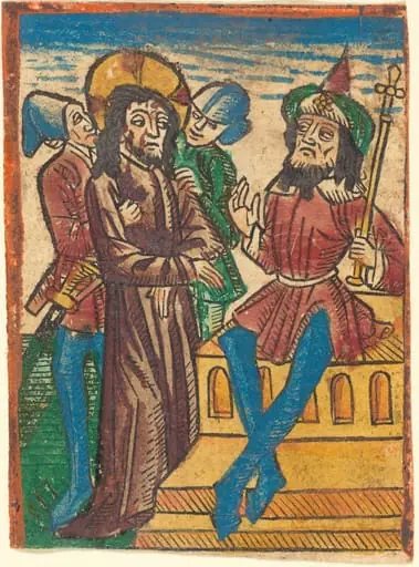 Christ before Pilate, by German 15th Century