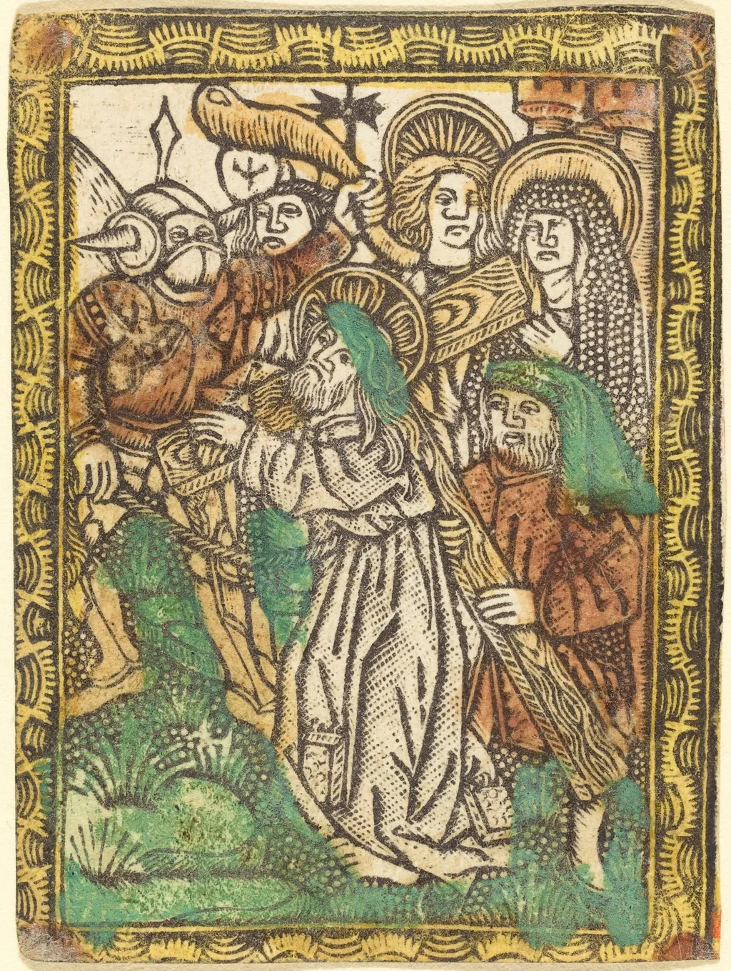 Christ Carrying the Cross, by German 15th Century, paint, 1475