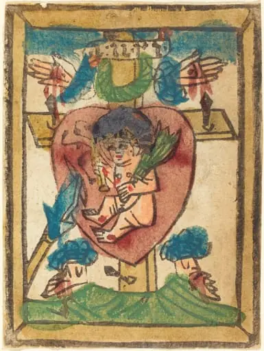Christ Child in the Sacred Heart, by German 15th Century