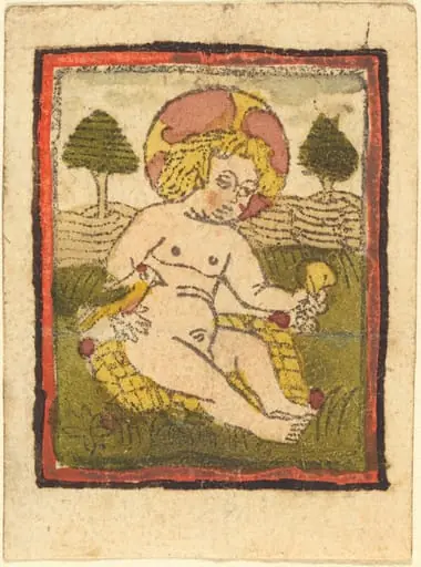 Christ Child with Bird, by German 15th Century