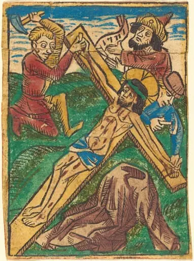 Christ Nailed to the Cross, by German 15th Century