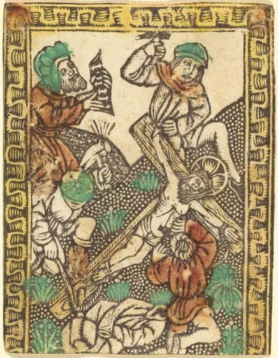 Christ Nailed to the Cross, by German 15th Century