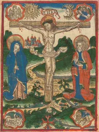 Christ on the Cross, by German 15th Century