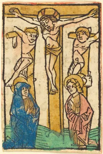 Christ on the Cross between the Two Thieves, by German 15th Century