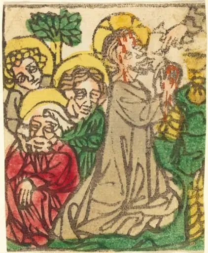 Christ on the Mount of Olives, by German 15th Century