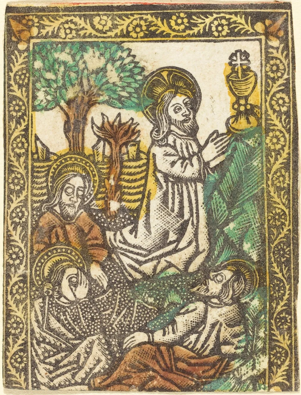 Christ on the Mount of Olives, by German 15th Century, paint, 1470