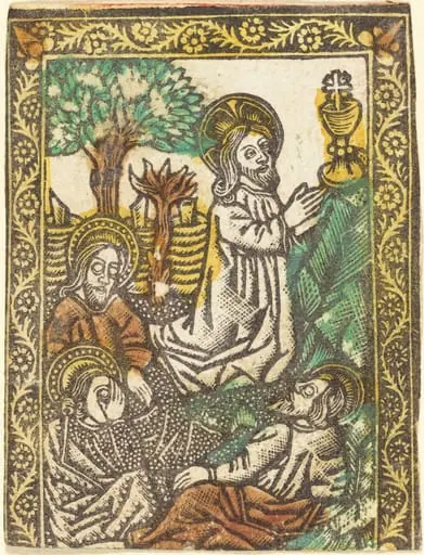 Christ on the Mount of Olives, by German 15th Century