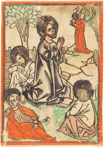 Christ on the Mount of Olives, by German 15th Century
