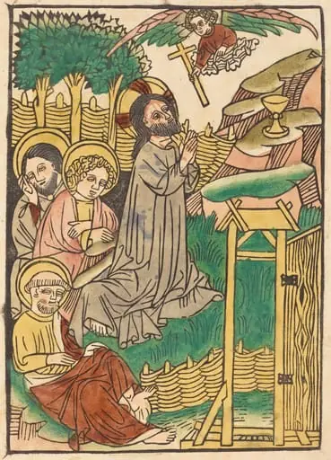 Christ on the Mount of Olives, by German 15th Century