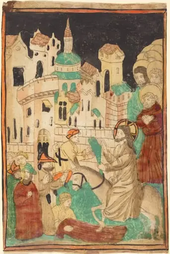 Christ's Entry into Jerusalem, by German 15th Century