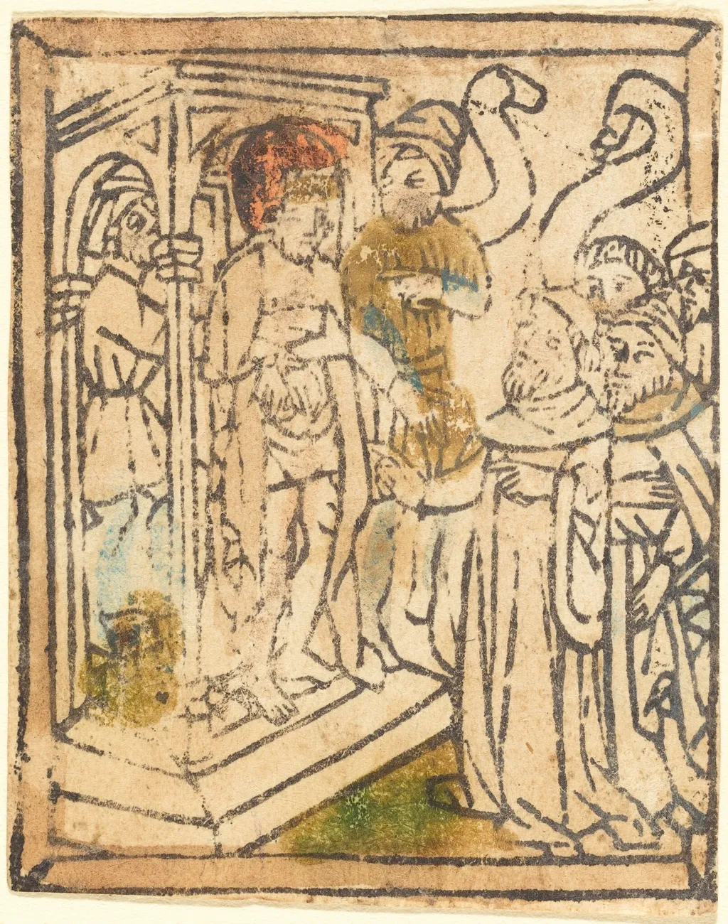 Ecce Homo, by German 15th Century, ink, 1445