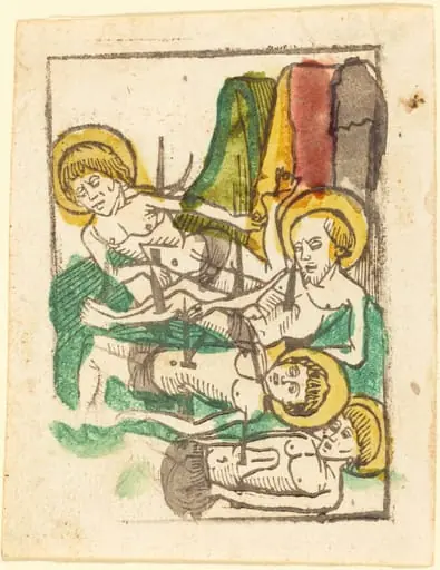 Four Martyrs - Saint Acacius, by German 15th Century