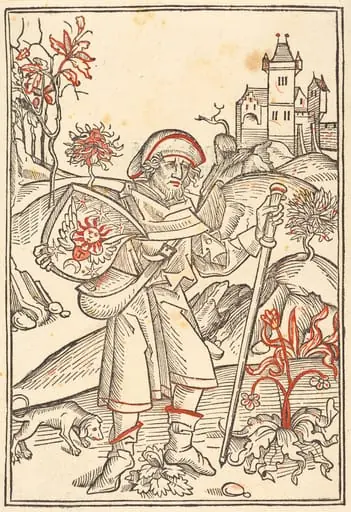 Gerson as Pilgrim, by German 15th Century