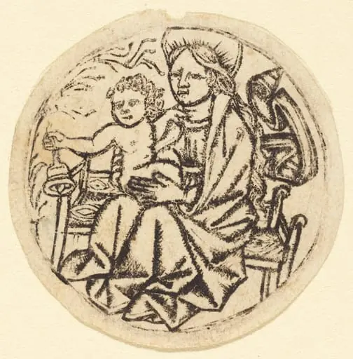 Madonna and Child with a Bell, by German 15th Century