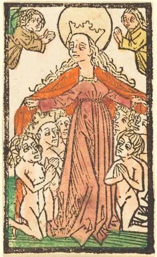 Madonna as a Protectress, by German 15th Century