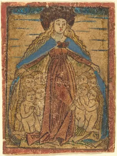 Madonna as Protectress, by German 15th Century